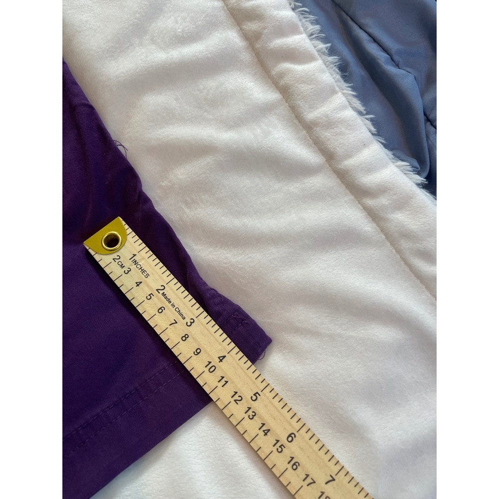 Butter-Soft Stretch Scrub Pants Womens 2X Purple Cargo Drawstring Elastic Waist - Picture 11 of 12